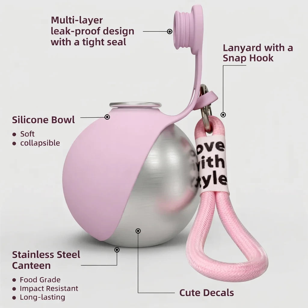 The 2-in-1 Dog Water Bottle & Bowl