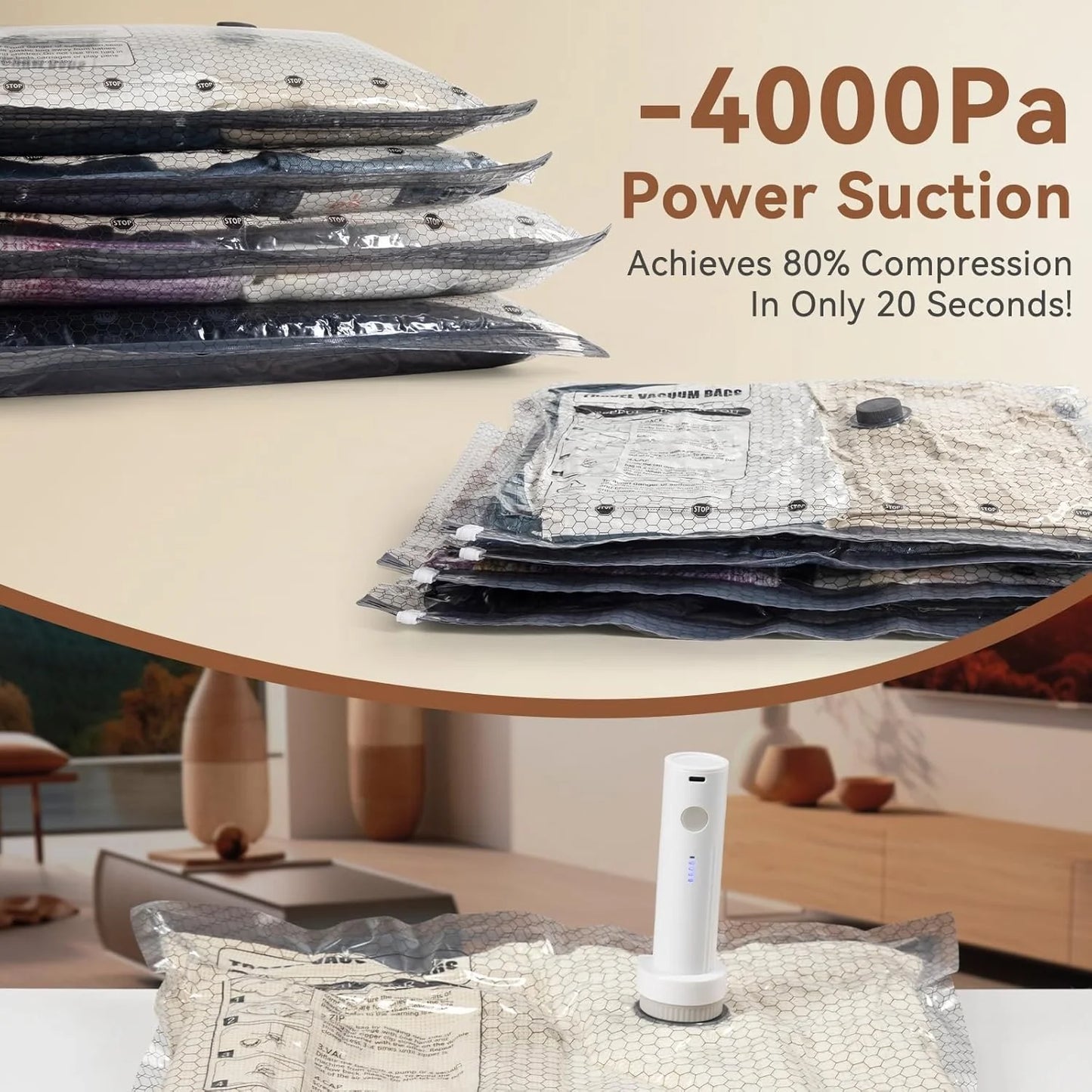 Double Your Suitcase Space. In Seconds