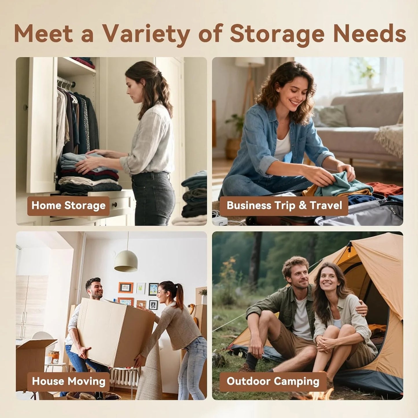 Double Your Suitcase Space. In Seconds