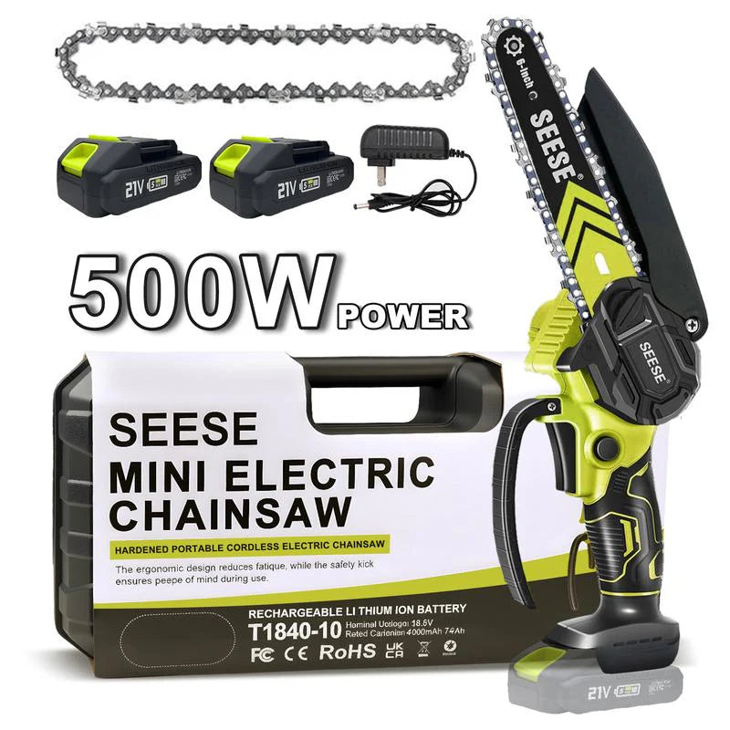 Brushless Mini Chainsaw — Cordless Portable Wood Cutting Tool