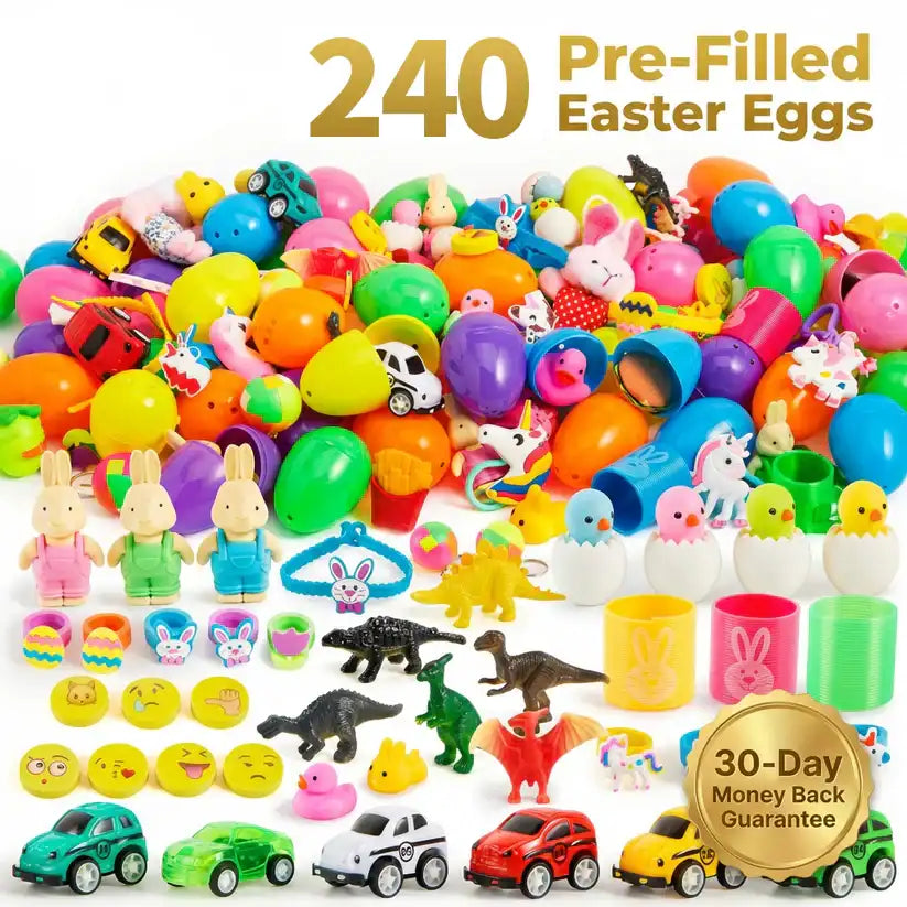 🐣 Prefilled Easter Eggs with Toys – Ultimate Kids Easter Hunt Set