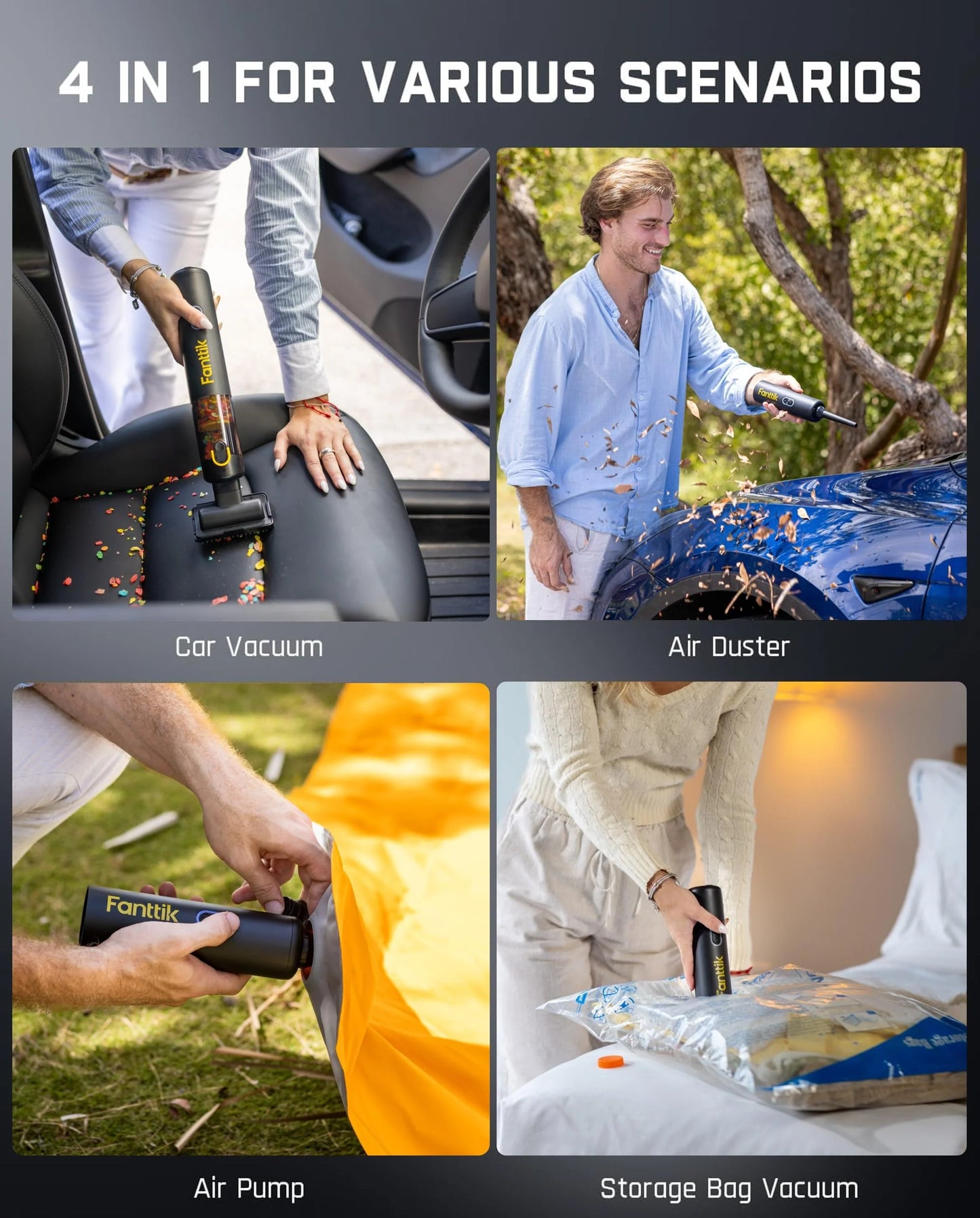 🔥Compact Mini Cordless Car Vacuum-Oil Film Remover